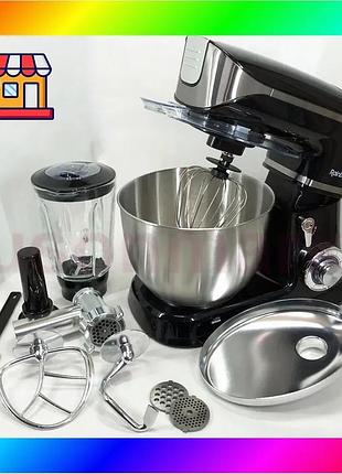 Bs багатофункціональний кухонний комбайн best mix rainberg rb-8080 4200вт 5л тістоміс, м'ясорубка, бле bas77/n