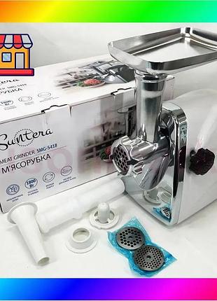 Bs мясорубка suntera smg-5418w, best mix электромясорубка для дома, мясорубка с металлическим редуктор bas77/n