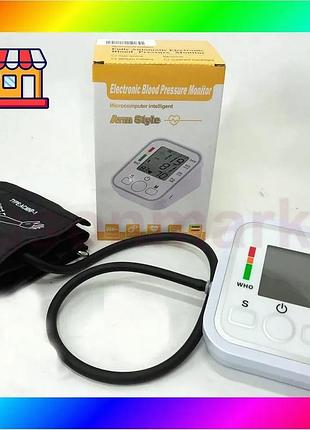 Bs автоматический тонометр arm best mix style b02r с индикатором аритмии, хороший аппарат для измерени bas77/n