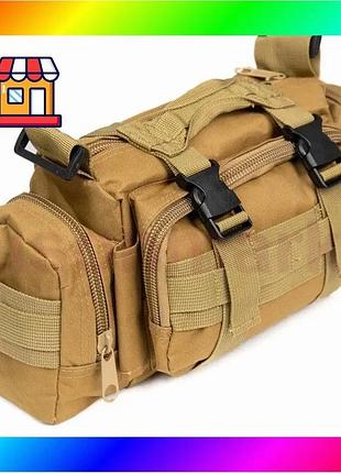 Bs сумка - підсумок best mix тактична поясна tactical військова, сумка нагрудна з ременем на плече 5 л bas77/n