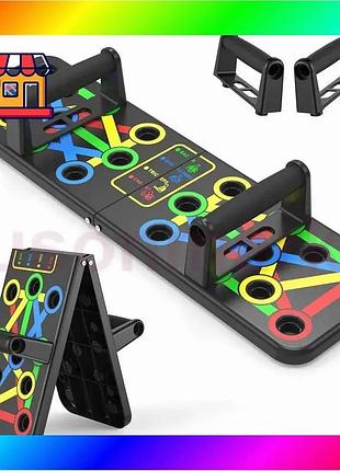 Bs тренажер для отжима best mix foldable push up, портативный тренажер для отжима, платформа для отжим bas77/n