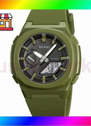 Bs часы наручные мужские best mix skmei 2091agwt, армейские часы противоударные, военные тактические ч bas77/n