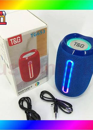 Bs портативная bluetooth колонка best mix tg653 usb с ремешком, беспроводная колонка портативная мощна bas77/n