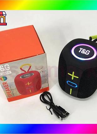 Bs портативная колонка bluetooth best mix tg658 8w с rgb подсветкой, беспроводная колонка мощная. цвет bas77/n