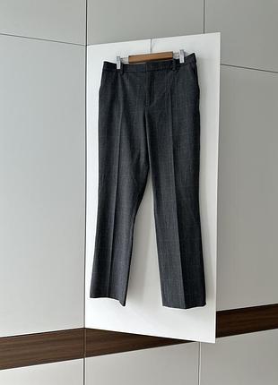 Сірі теплі брюки у клітинку uniqlo розмір m