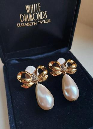 Вінтажні кліпси від elizabeth taylor "white diamonds" сша 90-х