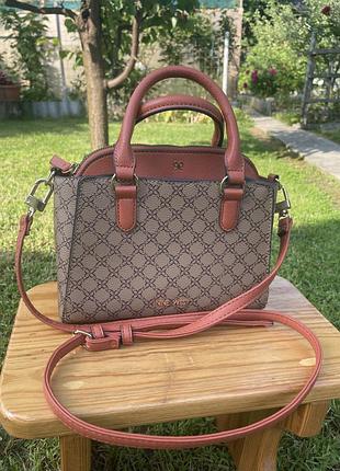 Сумка для жінок nine west коричнева зі штучної шкіри
