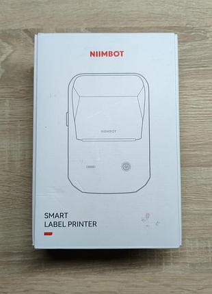 Мобільний термопринтер етикеток niimbot b1 bluetooth silver (друк наклейок, цінників, qr)