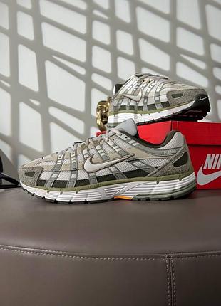Nike p-6000 olive white beige