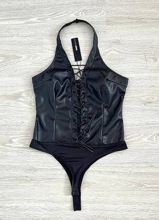 Fashion nova жіночий, новий, ексклюзивний боді на шнурівці