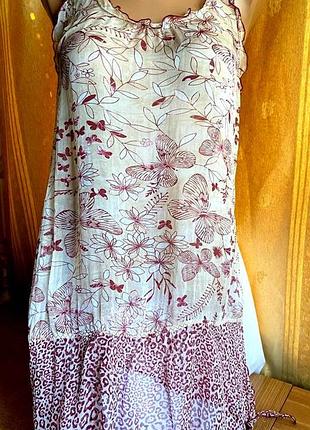 Оригінальна  нічна сорочка s -m / 42-44 кольорова / intimissimi/ italy