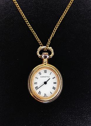 Швейцарские механические подвесные часы eurastyle swiss made, винтаж, на ходу