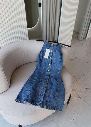 Джинсова сукня сарафан від zara / джинсовое платье сарафан зара