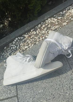 Срочно ! adidas nizza high высокие  белые кеды , 46 размер, оригинал