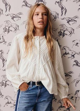 Сорочка блузка для дівчинки підлітка zara оригінал