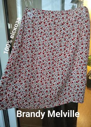 Цветочная мини-юбка brandy melville clare skirt (оригинал)