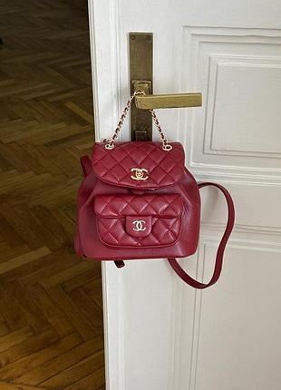 Жіночий рюкзак преміум mini duma backpack red/gold