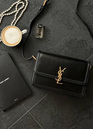 Жіноча сумка преміум  large solferino black/gold