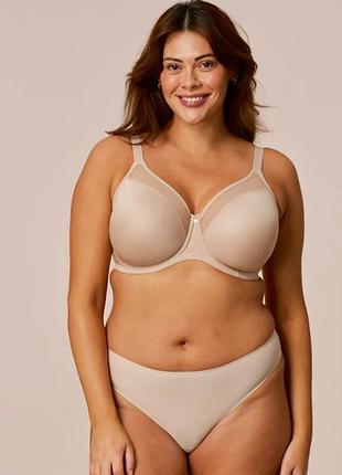Elomi moulded smoothing bra el141 — преміальний гладкий бюстгальтер у бежевому кольорі. новий, не ношений, з бірками та етикетками. розмір 36/80 gg j
