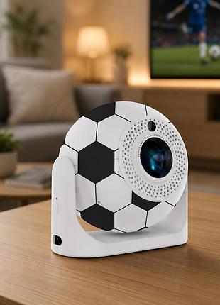 Умный проектор salange p361 4k jy360 / смарт проектор wi-fi, bluetooth, coolita os в форме футбольного мяча