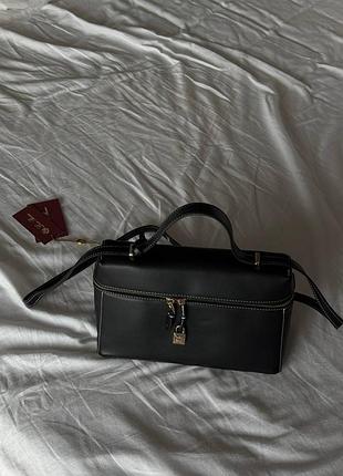 Жіноча сумка преміум loro piana extra bag l27 black