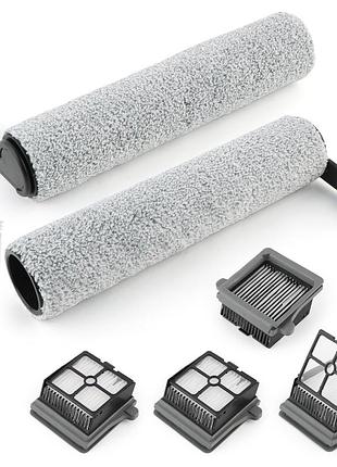 Набор для tineco floor one s7 pro / s6: 2 валика, 4 hepa фильтра и 2 щетки