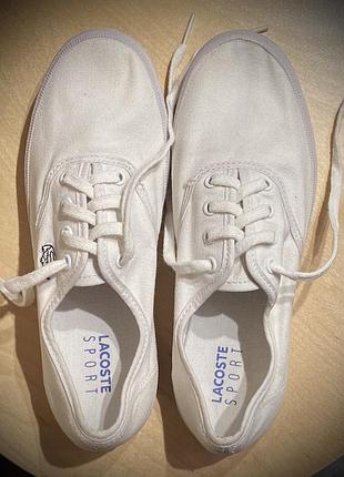 Кеди lacoste sport (текстильні)