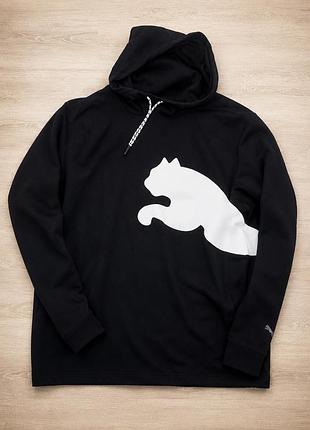 Базове чорне худі puma