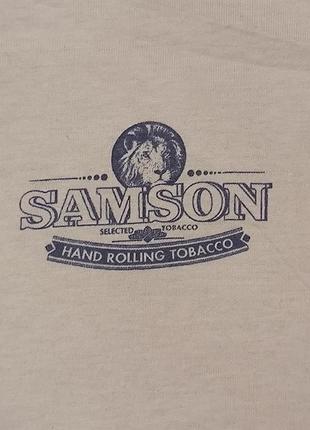 Чоловіча біла бавовняна футболка , від бренду samson.