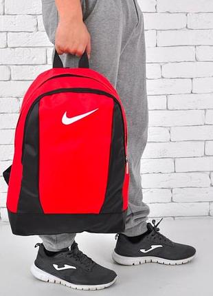 Рюкзак nike червоний на 2 відділення чоловічий / жіночий