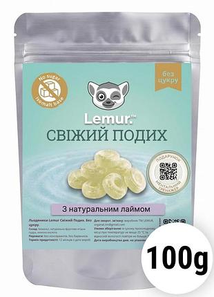 Натуральные леденцы без сахара «свежее дыхание» 100г lemur