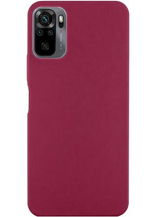 Чохол silicone cover ummi lakshmi (aa) для xiaomi redmi note 10 / note 10s / poco m5s бордовий / marsala