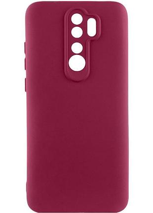 Чохол silicone cover ummi lakshmi full camera (aa) для xiaomi redmi note 8 pro бордовий / marsala