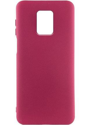 Чохол silicone cover ummi lakshmi (aa) для xiaomi redmi note 9s / note 9 pro / note 9 pro max бордовий / marsala