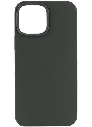 Чохол silk (aa) no logo with magnetic fit для apple iphone 12 pro max (6.7") зелений / cyprus green