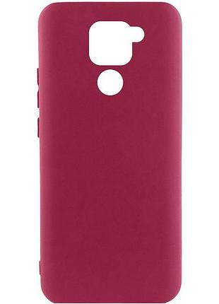 Чехол silicone cover ummi lakshmi (aa) для xiaomi redmi note 9 / redmi 10x бордовый / marsala