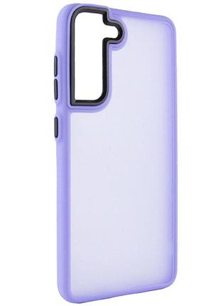 Чохол tpu+pc lyon frosted для samsung galaxy s21 fe purple