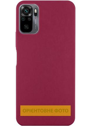 Чехол silicone cover ummi lakshmi (aa) для xiaomi redmi note 10 pro / 10 pro max бордовый / marsala