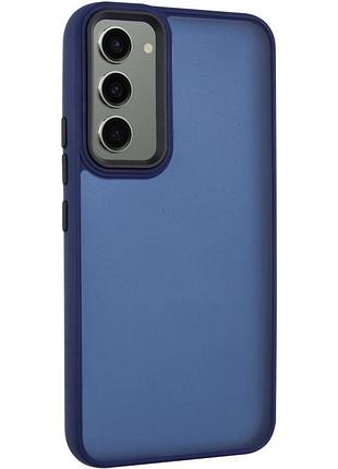 Чехол tpu+pc lyon frosted для samsung galaxy a15 4g/5g / m15 5g navy blue
