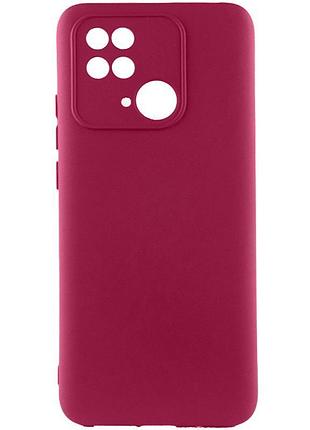 Чехол silicone cover ummi lakshmi full camera (aa) для xiaomi redmi 10c бордовый / marsala