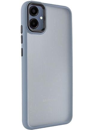 Чехол tpu+pc lyon frosted для samsung galaxy a08 / a07 4g sierra blue