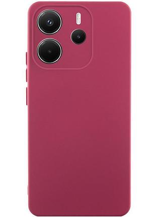 Чехол silicone cover ummi lakshmi full camera (aa) для xiaomi redmi note 14 4g (europe version) бордовый / marsala