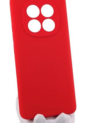 Чехол silicone cover для xiaomi redmi note 15 4g / 5g (164mm) бампер с микрофиброй красный
