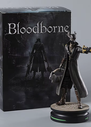 Коллекционная фигурка охотник хантер из игры bloodborne бладборн, статуэтка героя игры bloodborne с подставкой, 23 см
