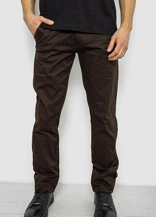 Мужские классические хлопковые брюки — прямой крой, классический силуэт