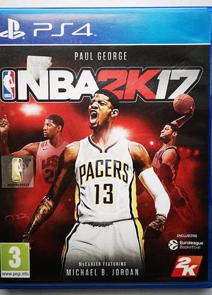 Nba 2k17, б/в, англійська версія - диск для playstation 4