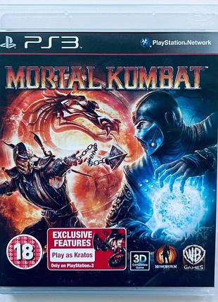 Mortal kombat, б/у, английская версия - диск для playstation 3