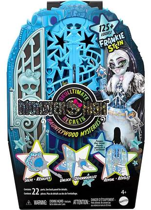 Ялька monster high skulltimate secrets frankie stein doll - монстер хай игровой набор mattel