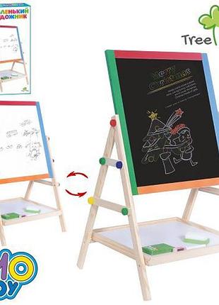 Дерев'яна іграшка tree toys md 0897 мольберт двосторонній
