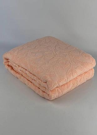 Простирадло махрове 160х220 см ae peach